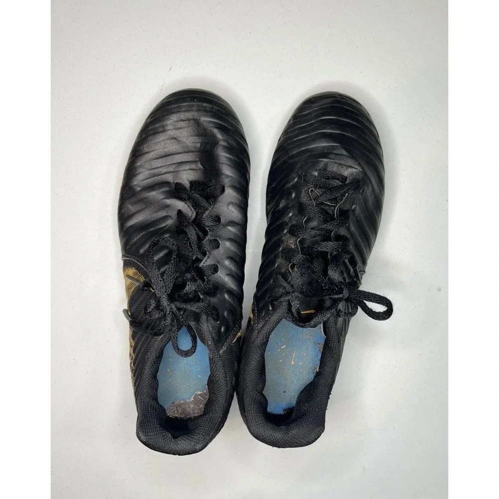 Nike Tiempo Legend 7 Kids‎ Soccer Cleats Black Gold Size 4
